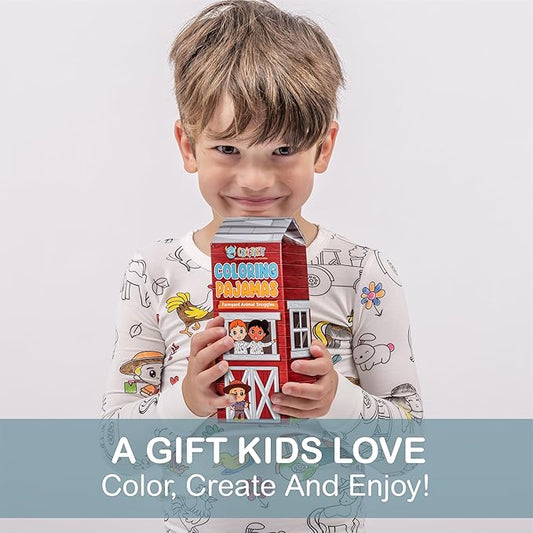 Mooxishop™ Coloring Pajamas for Kids with Markers